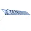 vidaXL Auvent rétractable 400x150 cm Bleu et blanc