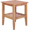 vidaXL Table basse 40x40x50 cm Carrée Teck solide