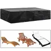 vidaXL Housse de chaise de jardin 8 oeillets 218 x 77 x 55 cm
