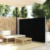 vidaXL Auvent latéral rétractable 140 x 300 cm Noir