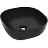 vidaXL Lavabo 42,5x42,5x14,5 cm Céramique Noir