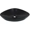 vidaXL Lavabo 58,5 x 39 x 14 cm Céramique Noir