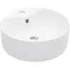 vidaXL Lavabo avec trop-plein 36x13 cm Céramique Blanc