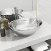 vidaXL Lavabo 40 x 33 x 13,5 cm Céramique Argenté
