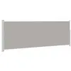 vidaXL Auvent latéral rétractable 160 x 500 cm Gris