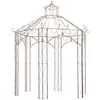 vidaXL Pavillon de jardin Marron antique 3 m Fer