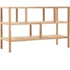 Tagère de salle de bain Bois de noyer massif 100x40x65 cm Vidaxl Beige