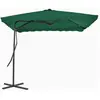 vidaXL Parasol d'extérieur avec mât en acier 250 x 250 cm Vert