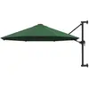 vidaXL Parasol mural avec mât métallique 300 cm Vert