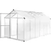 vidaXL Serre Aluminium 362x190x195 cm 13,41 m³