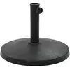 vidaXL Socle rond de parasol Polyrésine 10 kg Noir