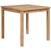 vidaXL Table de jardin 80x80x77 cm Bois de teck solide
