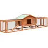 vidaXL Clapier Pin massif et sapin 310x70x87 cm