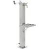 vidaXL Colonne à eau de jardin carrée Acier inoxydable 95 cm 45455