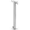 vidaXL Colonne à eau de jardin ronde Acier inoxydable 95 cm