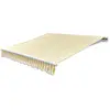 vidaXL Auvent pliable manuel 300 cm Jaune/blanc