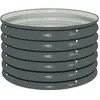 vidaXL Lit surélevé de jardin 80x80x44 cm Acier galvanisé Gris