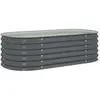 vidaXL Lit surélevé de jardin 160x80x44 cm Acier galvanisé Gris