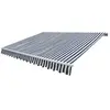 vidaXL Auvent pliable manuel 300 cm Bleu/blanc