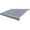 vidaXL Auvent pliable motorisé 400 cm Bleu/blanc