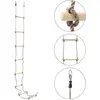 vidaXL Échelle de corde pour enfants 290 cm Bois