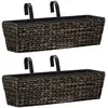 vidaXL Jardinières 2 pcs Jacinthe d'eau Marron