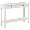 vidaXL Table console Blanc 110x35x80 cm Bois
