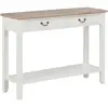 vidaXL Table console Blanc 110x35x80 cm Bois
