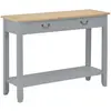 vidaXL Table console Gris 110x35x80 cm Bois
