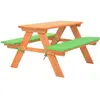 vidaXL Table de pique-nique pour enfants avec bancs 89x79x50 cm Sapin