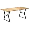 vidaXL Table de salle à manger 180x90x76 cm Bois de manguier massif