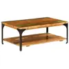 vidaXL Table basse et étagère 100x60x35 cm Bois de récupération solide