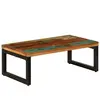 vidaXL Table basse 100x50x35 cm Bois de récupération solide et acier