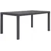 vidaXL Table de jardin Marron 150x90x72 cm Plastique Aspect de rotin