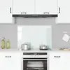 vidaXL Dosseret de cuisine Blanc 90x60 cm Verre trempé