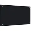 vidaXL Dosseret de cuisine Noir 70x40 cm Verre trempé