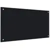 vidaXL Dosseret de cuisine Noir 90x50 cm Verre trempé