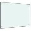 vidaXL Dosseret de cuisine Blanc 70x50 cm Verre trempé