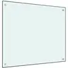 vidaXL Dosseret de cuisine Blanc 70x60 cm Verre trempé