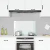 vidaXL Dosseret de cuisine Blanc 80x50 cm Verre trempé