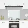 vidaXL Dosseret de cuisine Blanc 80x60 cm Verre trempé