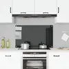 vidaXL Dosseret de cuisine Noir 100x60 cm Verre trempé