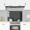 vidaXL Dosseret de cuisine Noir 90x60 cm Verre trempé