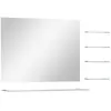 vidaXL Wandspiegel met 5 schappen 80x60 cm zilverkleurig249445