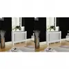 vidaXL Cache-radiateurs 2 pcs blanc MDF 112 cm