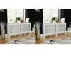 vidaXL Cache-radiateurs 2 pcs blanc MDF 172 cm
