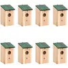vidaXL Nichoirs 8 pcs Bois 12x12x22 cm
