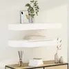 vidaXL Étagères murales avec tiroirs 2 pcs Blanc 80 cm