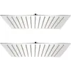 vidaXL Pomme de douche plongeante 2 pcs 30x30 cm Acier inoxydable