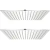 vidaXL Pomme de douche plongeante 2 pcs Acier inoxydable 40x40 cm
